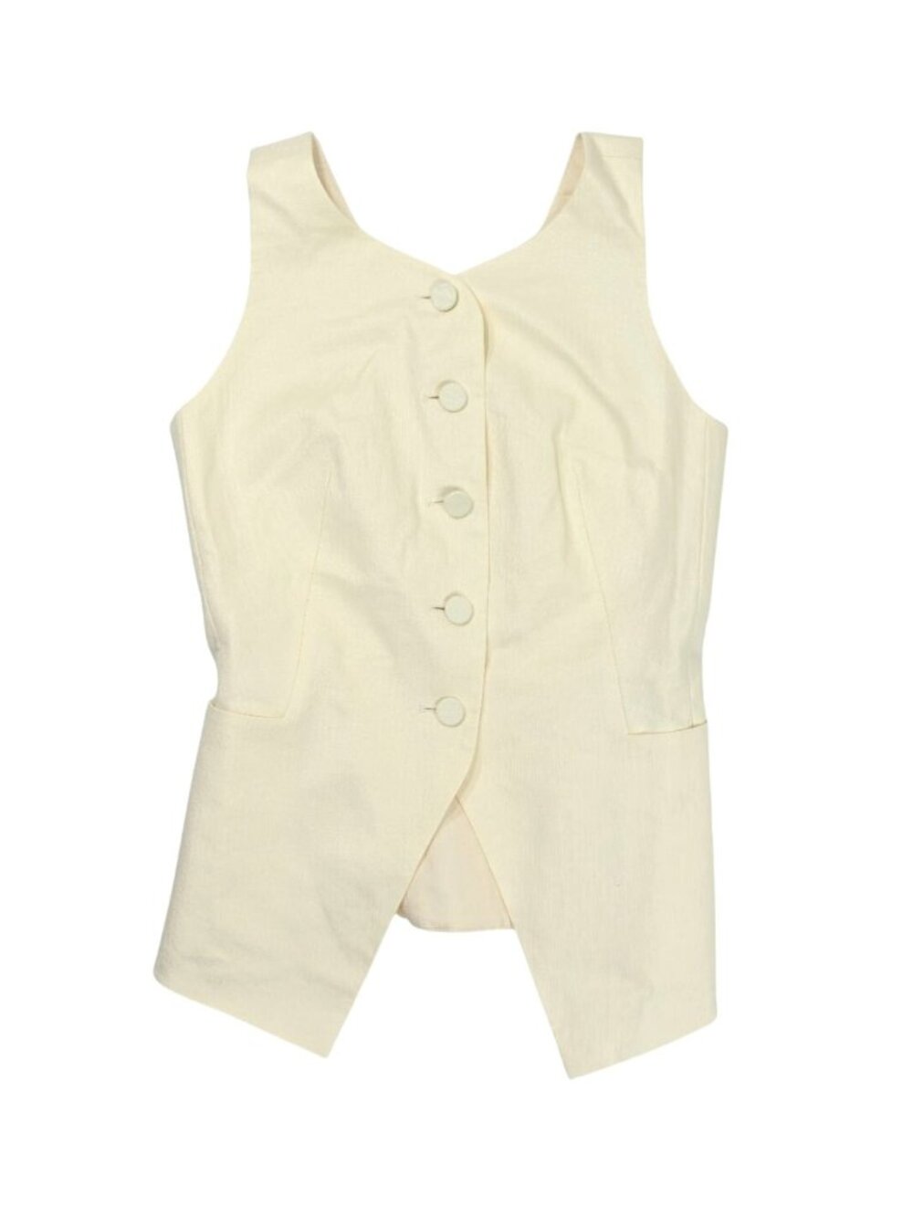 Attersee The Sculpted Vest in Ivory